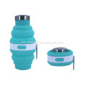 Silicona 475 ml Camping Botella de agua plegable